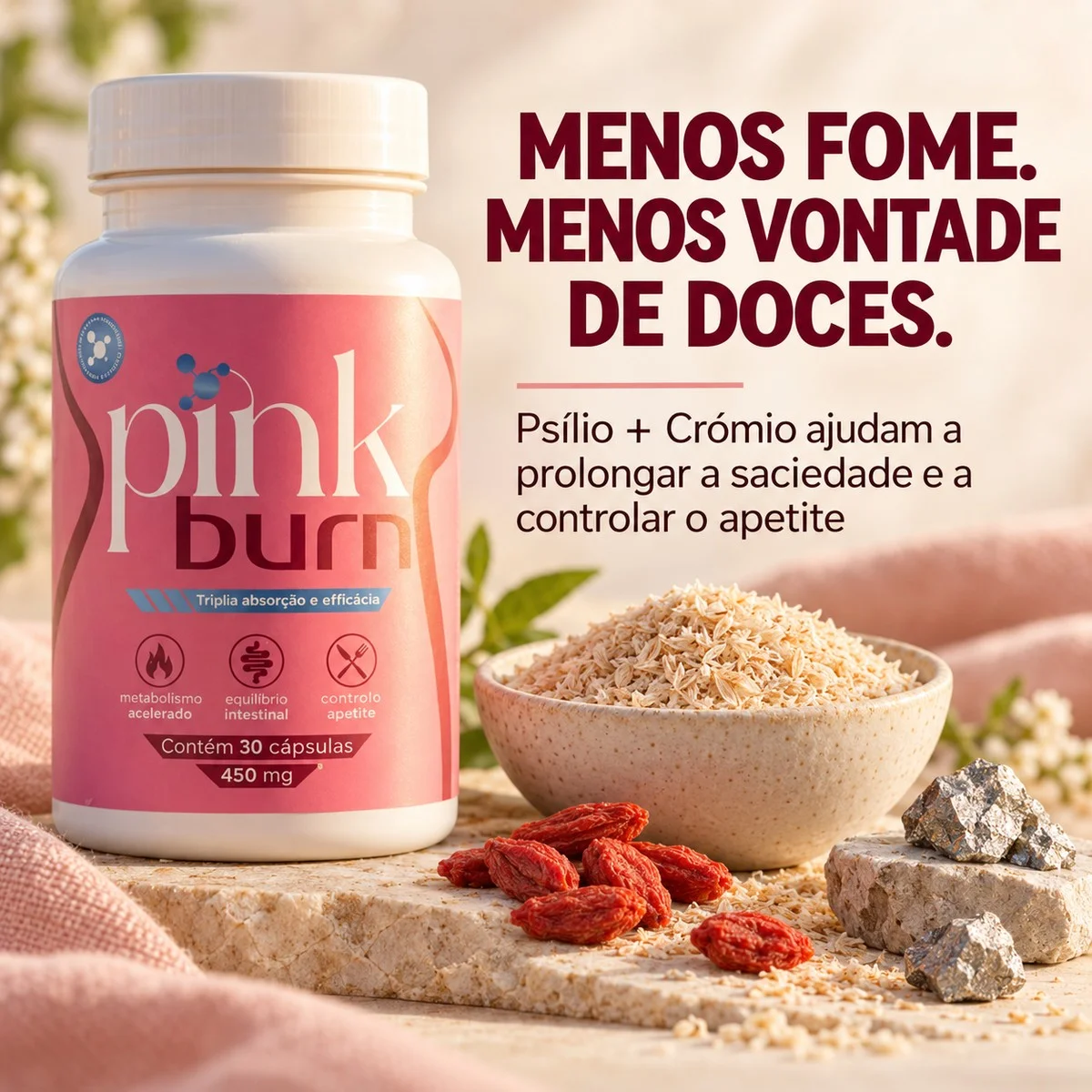 PINK BURN com psílio e crómio
